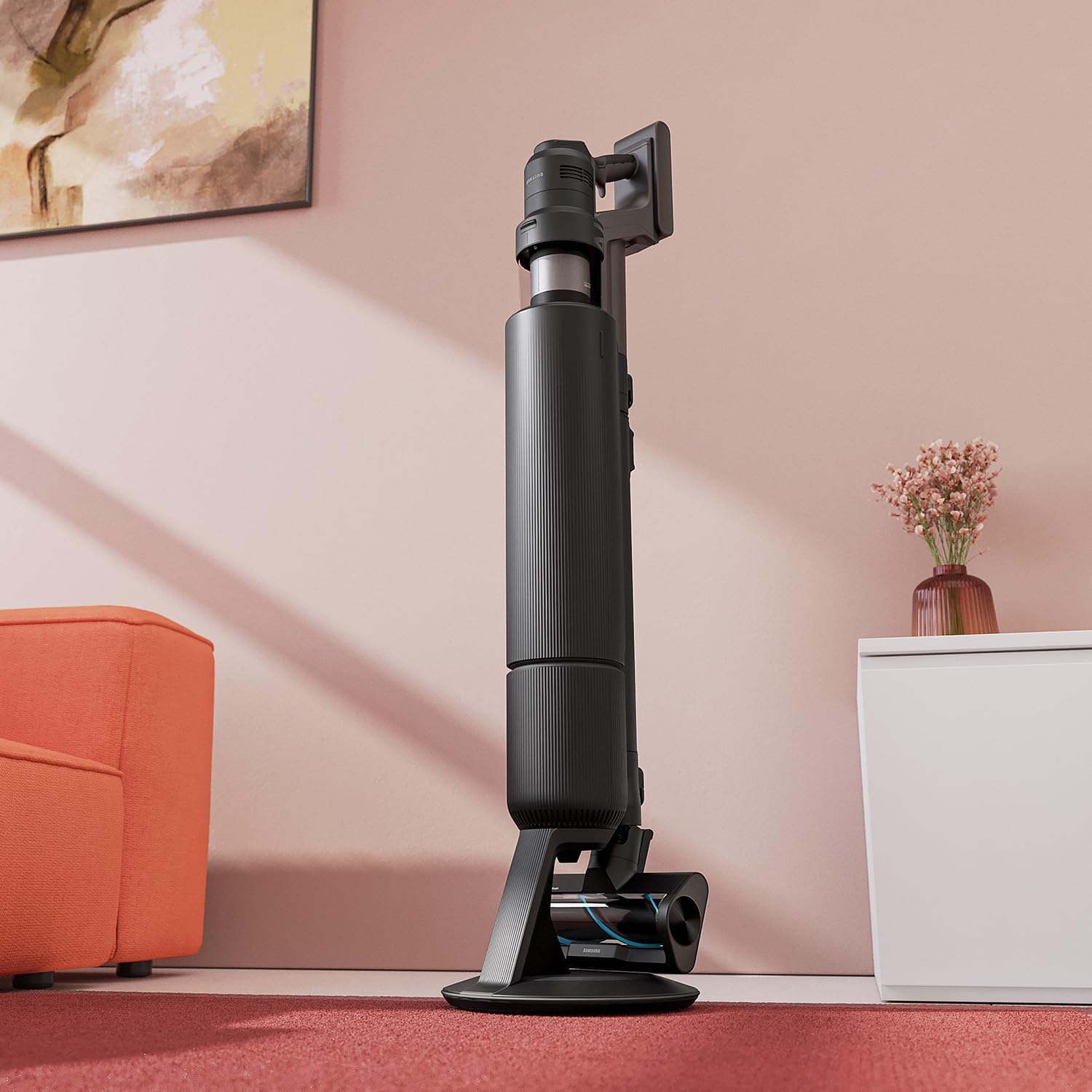 Samsung Bespoke Jet AI in living room