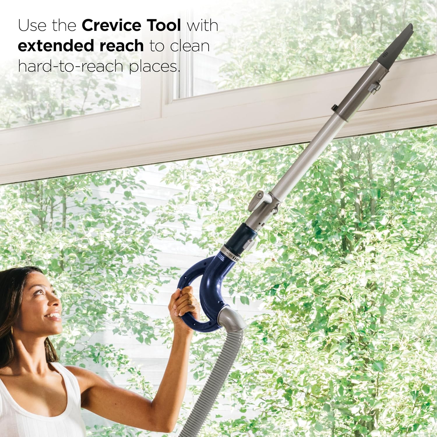 Shark Navigator NV360 crevice tool with extended reach for hard-to-reach places